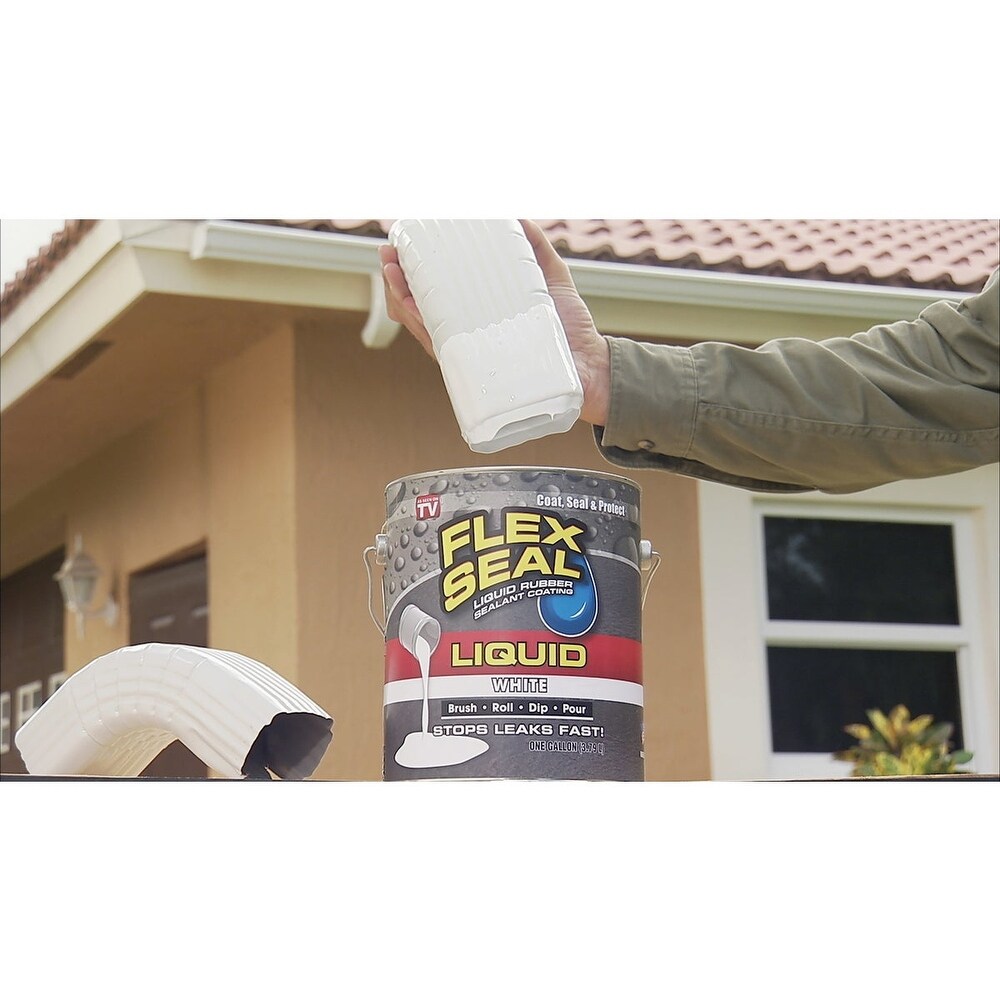 FLEX SEAL 1 Gal. Liquid Rubber Sealant  White   1 Each