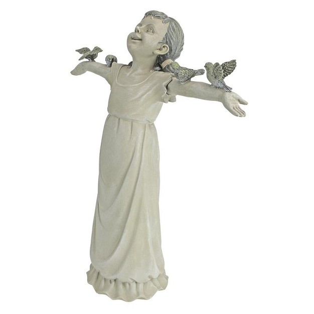 Design Toscano Basking In God x27 s Glory Little Girl Statue Medium