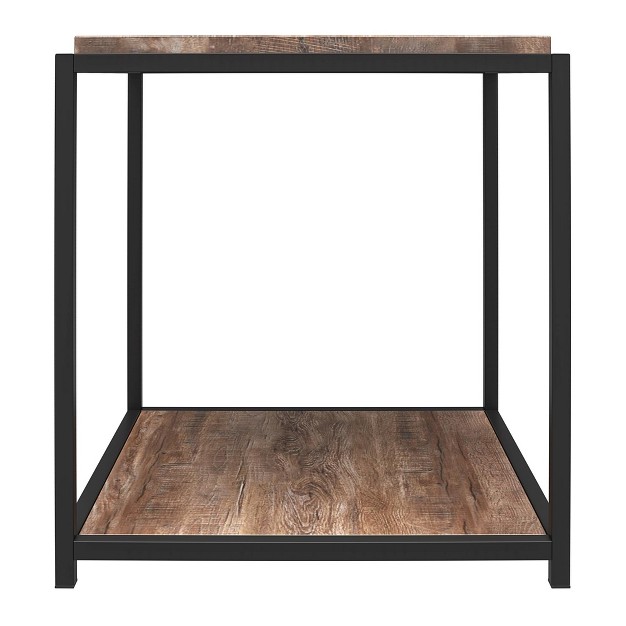 Realrooms Fayette End Table Weathered Oak