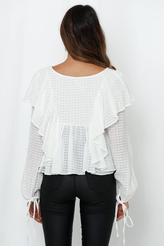 Not A Swan Song Top White