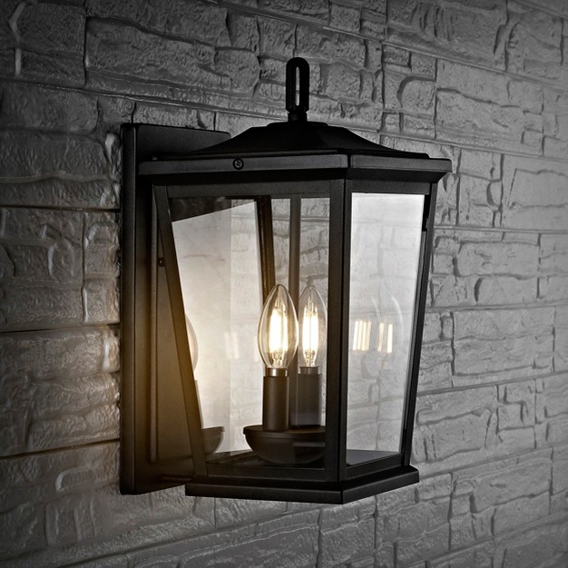 Morla Outdoor Wall Lantern Black Safavieh