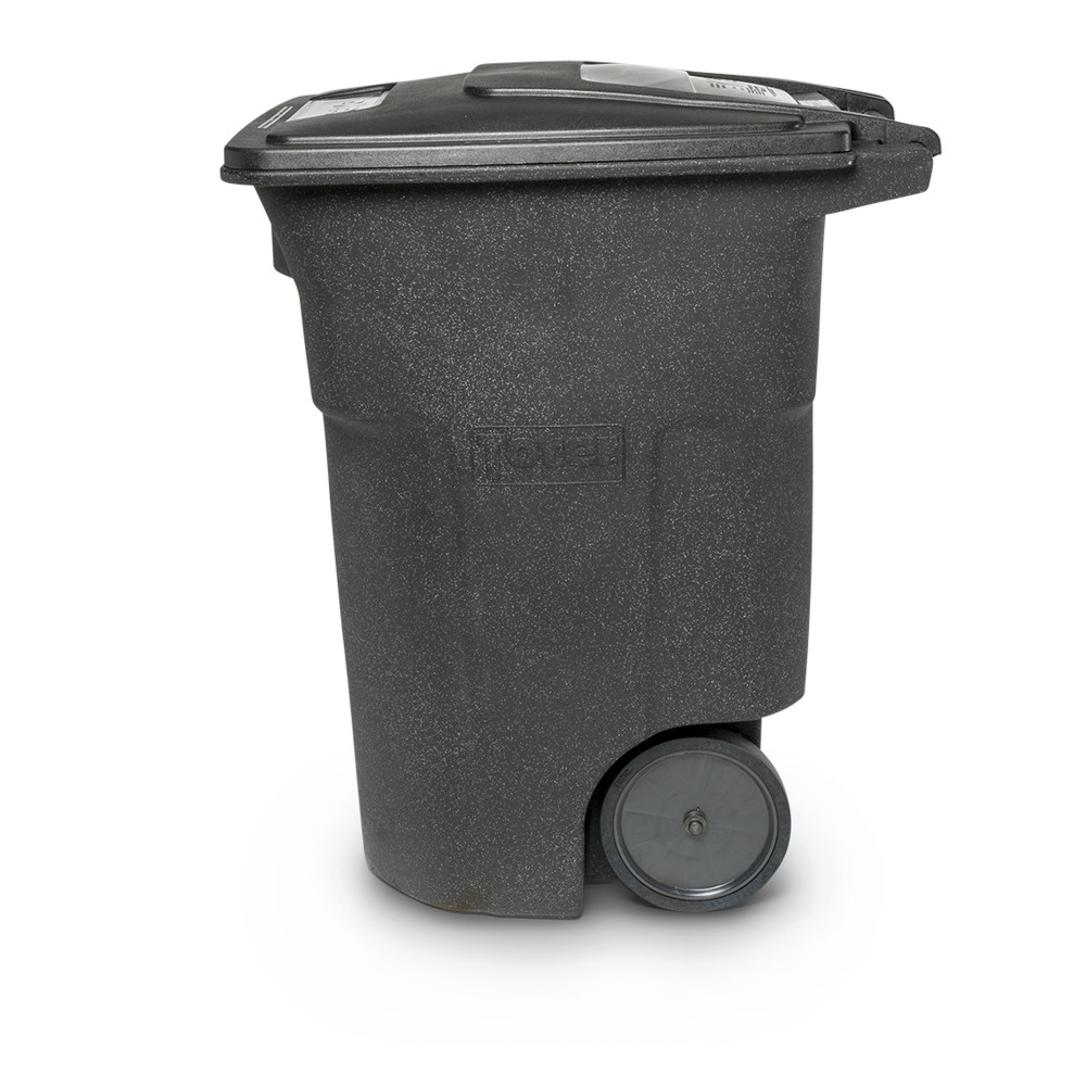 Toter 96 Gallon Trash Can with Smooth Wheels and Lid ;