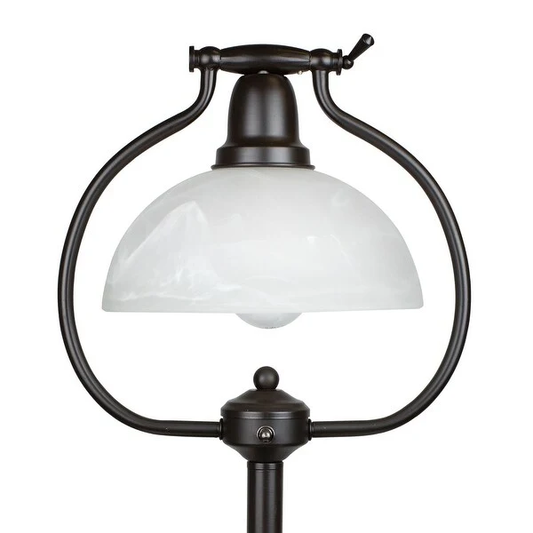 22-in. Table Lamp w/ Frosted White Glass Shade