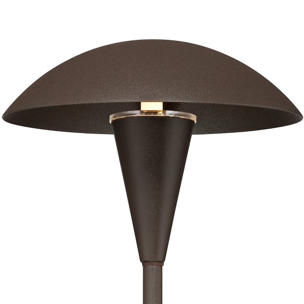 High Bronze Led Mushroom Path Lights Set Of 2