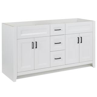 Home Decorators Collection Ridge 60 in. W x 21.6 in. D x 34 in. H Bath Vanity Cabinet without Top in White RG60-WH