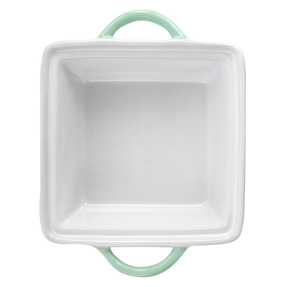 Martha Stewart Mini Stoneware Casserole with Lid in Mint