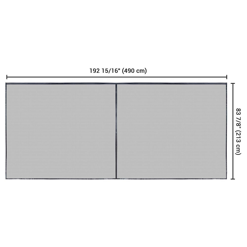 Yescom Magnetic Garage Screen Door for 2 Car Garage 16x7ft