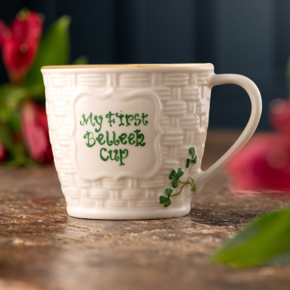 Belleek Classic Shamrock Keepsake - My First Belleek Cup