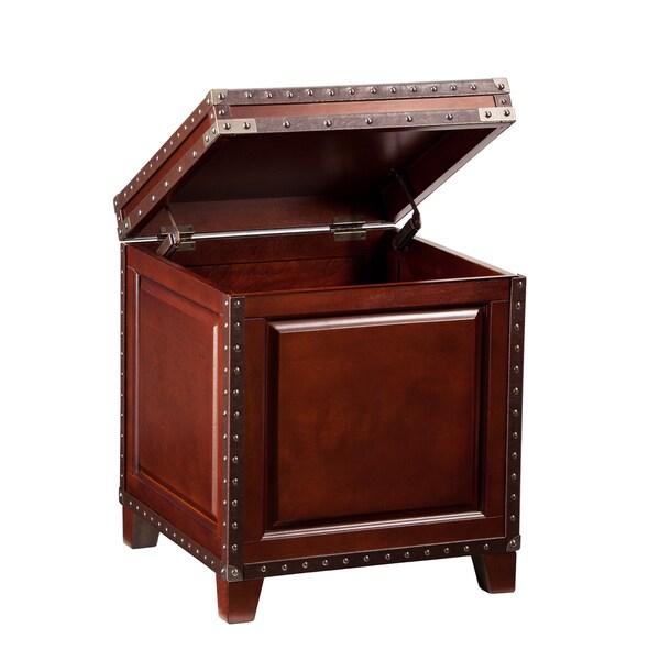 SEI Furniture Ailsa Nailhead Trunk Side Table