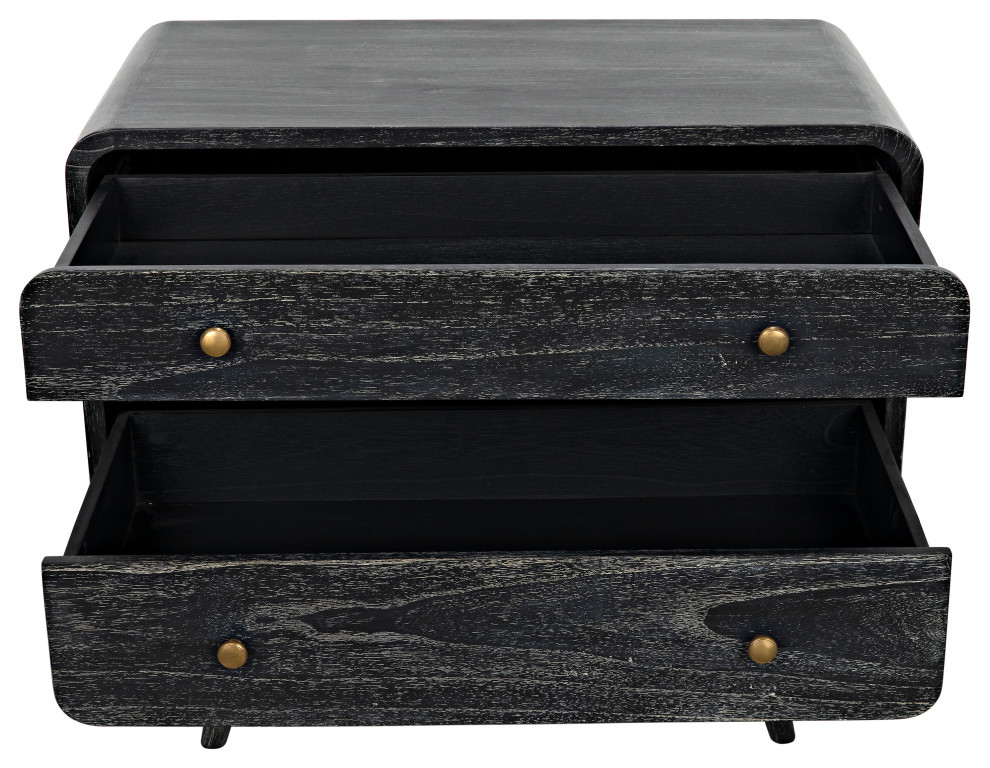 Bart Chest  Cinder Black   Midcentury   Accent Chests And Cabinets   by Noir  Houzz