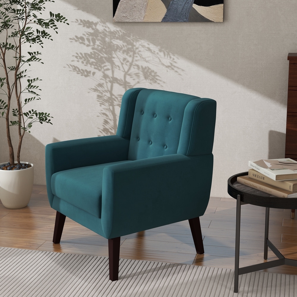 Modern Accent Chair Velvet Armchair