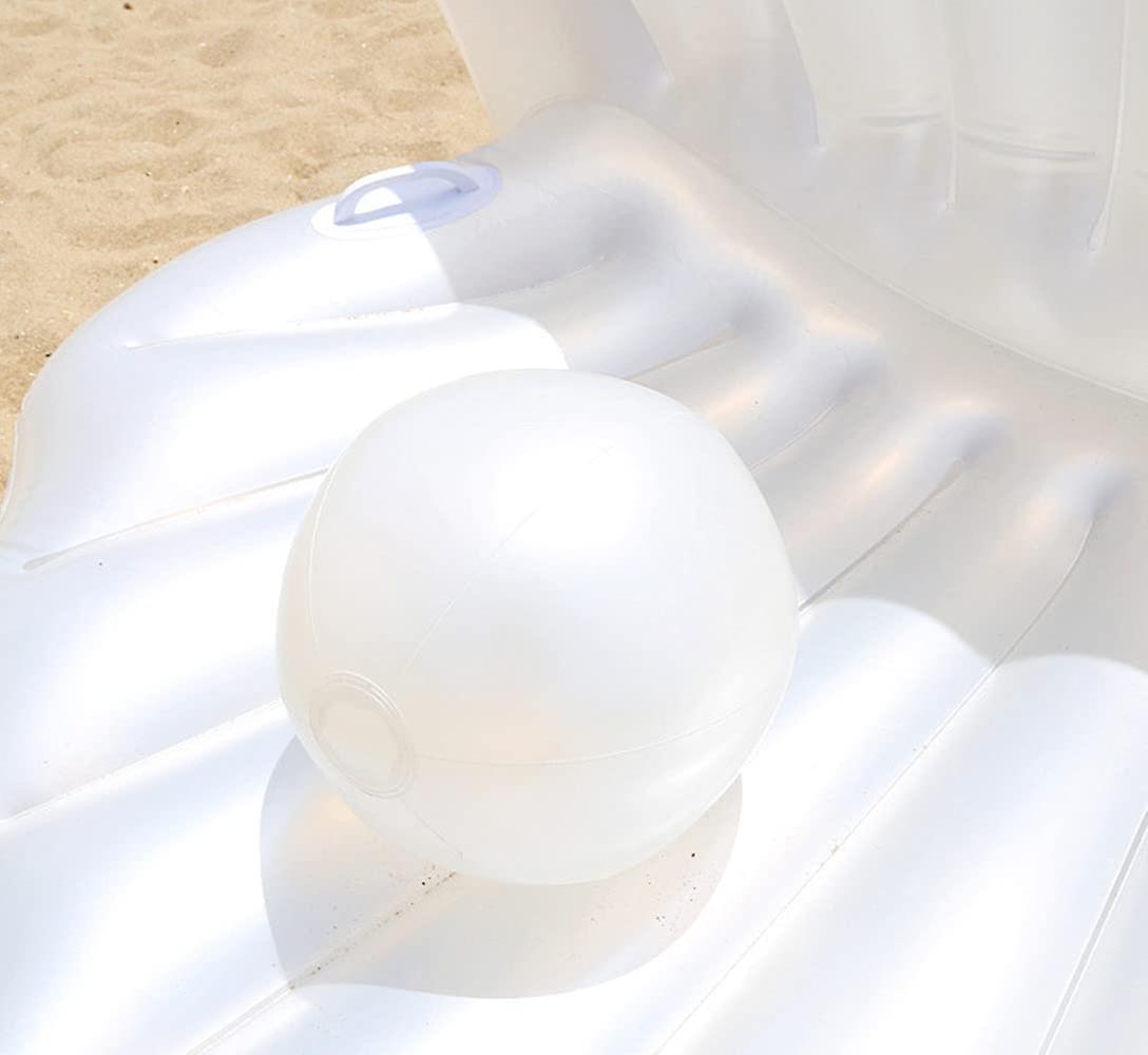 Swimming Pool Inflatable Floater Giant Shell Floating Bed Beach Swimming Pool Seaside Shell Shaped Water Sofa Floating Air Bed Water Floating Row Cush