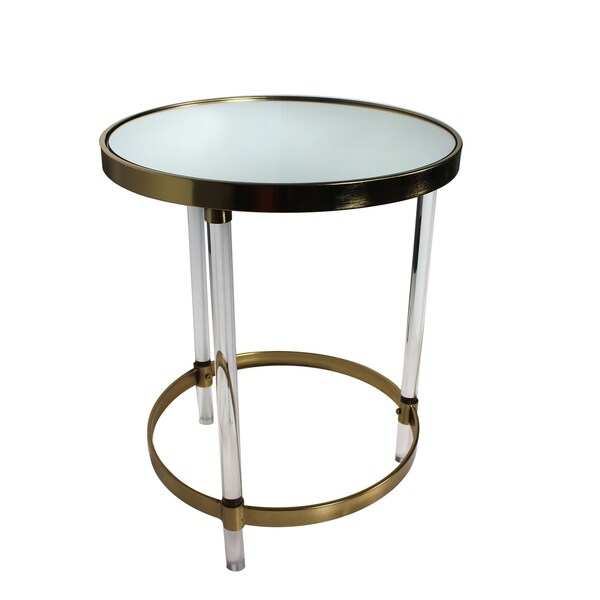 Weston Gold Round Accent Table