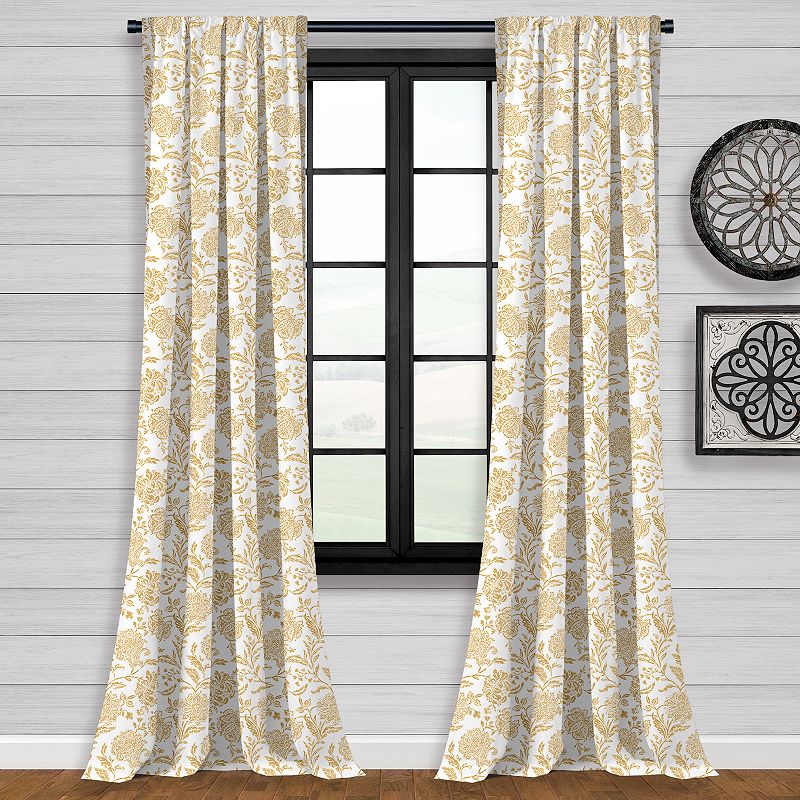 B. Smith Nora Hearts Total Blackout Window Curtain Panel