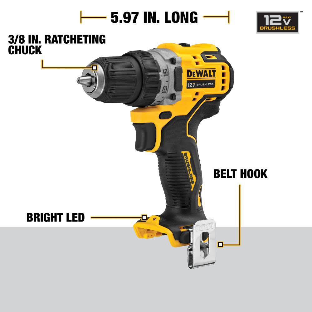 DW 12V MAX XR Drill/Impact Driver Kit DCK221F2 from DW