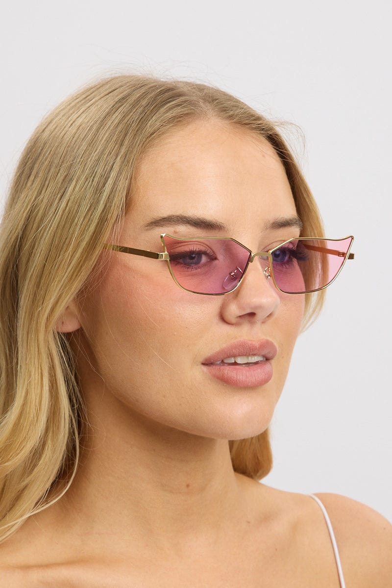Gold Fashion Sunglasses