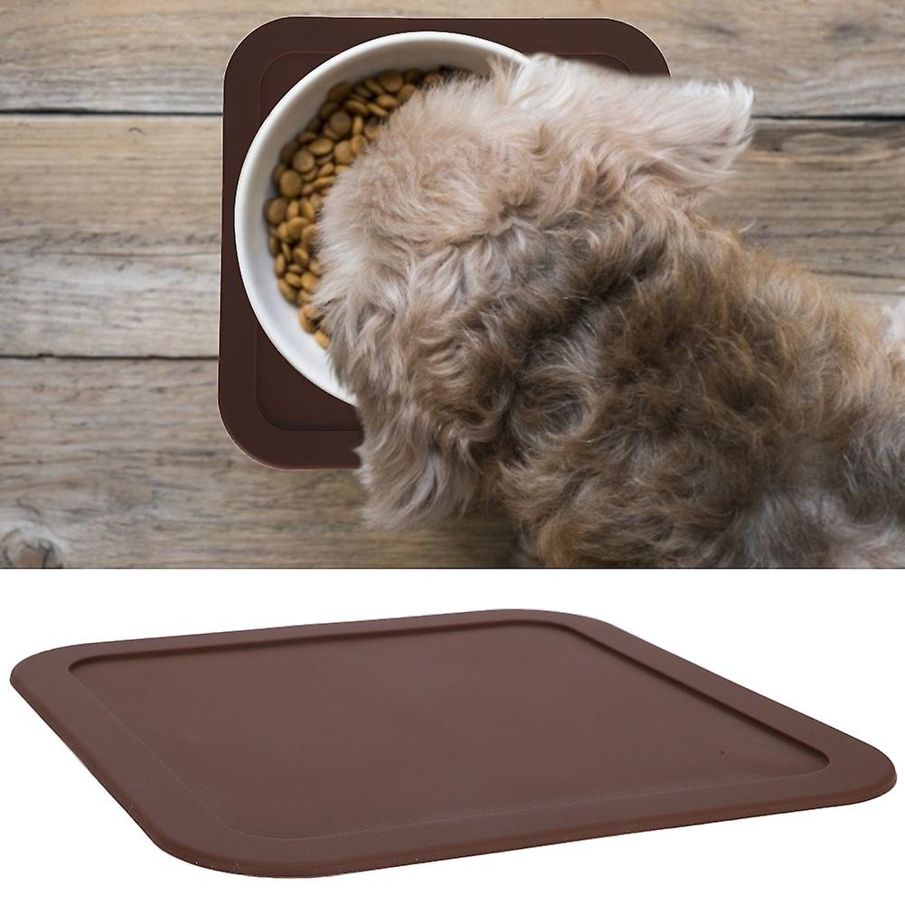 Non-slip Pet Cat Dog Silicone Feeding Mat Petfood Table Mat  Bowl Feeding Tray Placemat