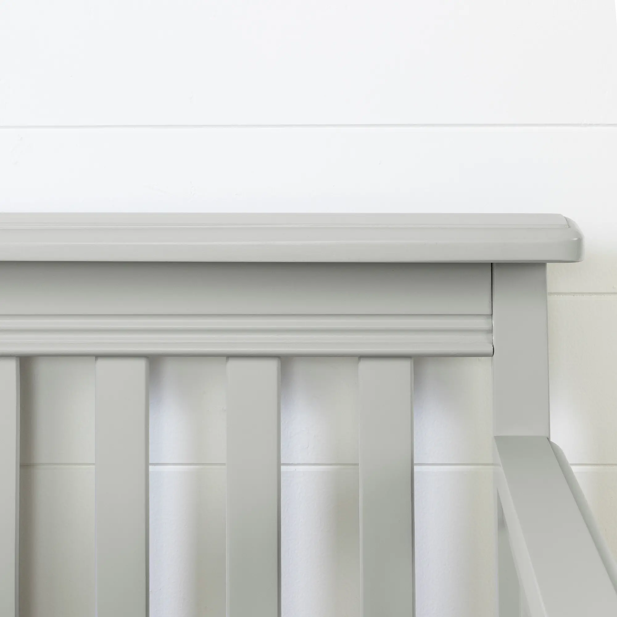 Cotton Candy Gray Crib with Toddler Rail - South Shore