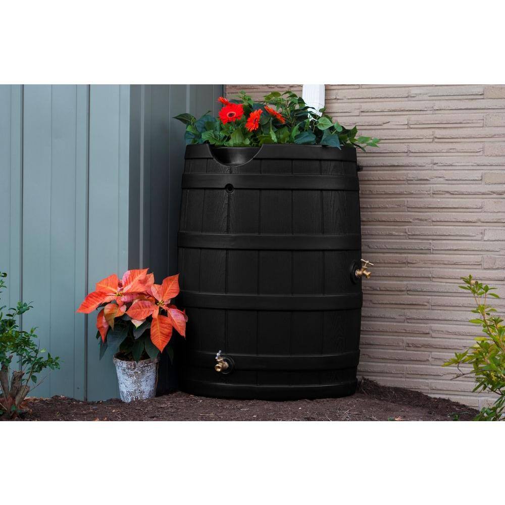 Rain Wizard 65 Gal. Rain Barrel RW65-BLK