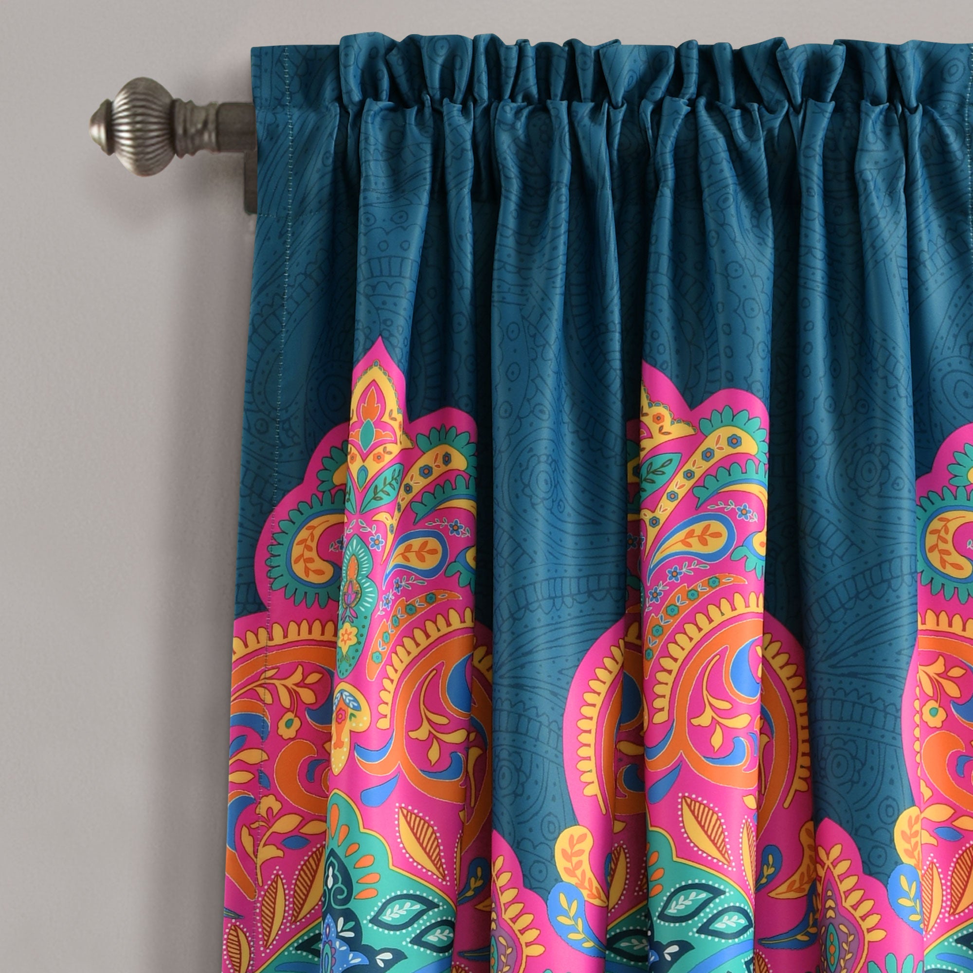 Boho Chic Light Filtering Window Curtain Panel Set