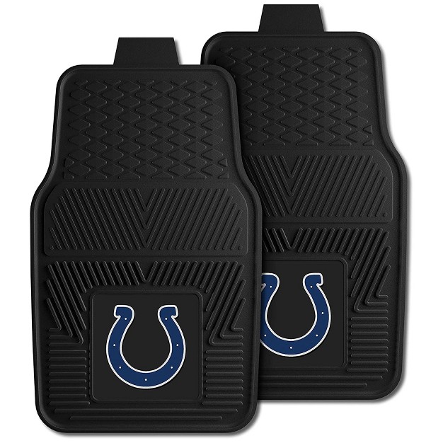 Fanmats 27 X 17 Inch Universal Fit All Weather Protection Vinyl Front Row Floor Mat 2 Piece Set For Cars Trucks And Suvs Indianapolis Colts