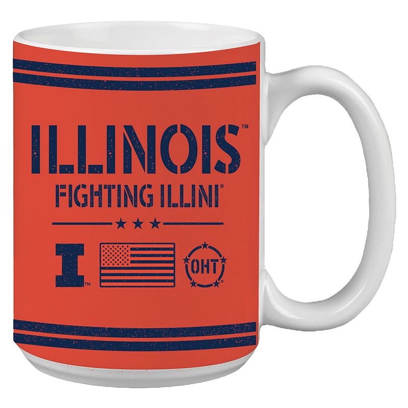 Illinois Fighting Illini 15oz. OHT Military Appreciation Mug