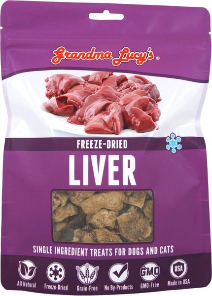 Grandma Lucy's Freeze-Dried Singles Liver Dog and Cat Treats