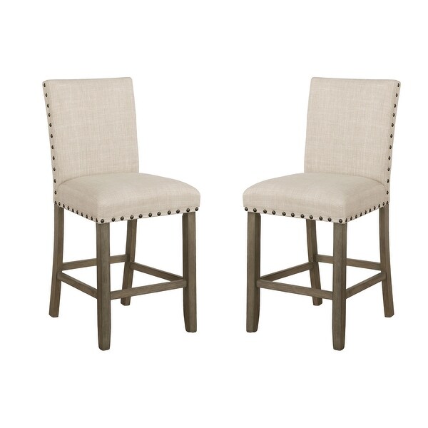 Set of 2 Wooden Upholstered Dining Chair