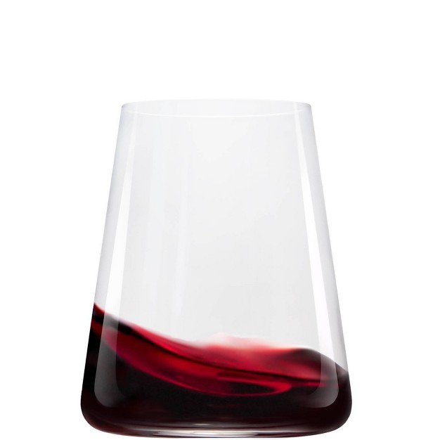 17 5oz 4pk Crystal Power Stemless Red Wine Glasses Stolzle Lausitz