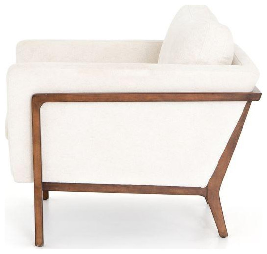 Dash Chair camarague Cream/pecan   Midcentury   Armchairs And Accent Chairs   by Old Bones Co.  Studios  Houzz