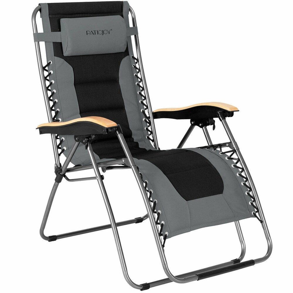 Oversize Folding Adjustable Padded Zero Gravity Lounge Chair