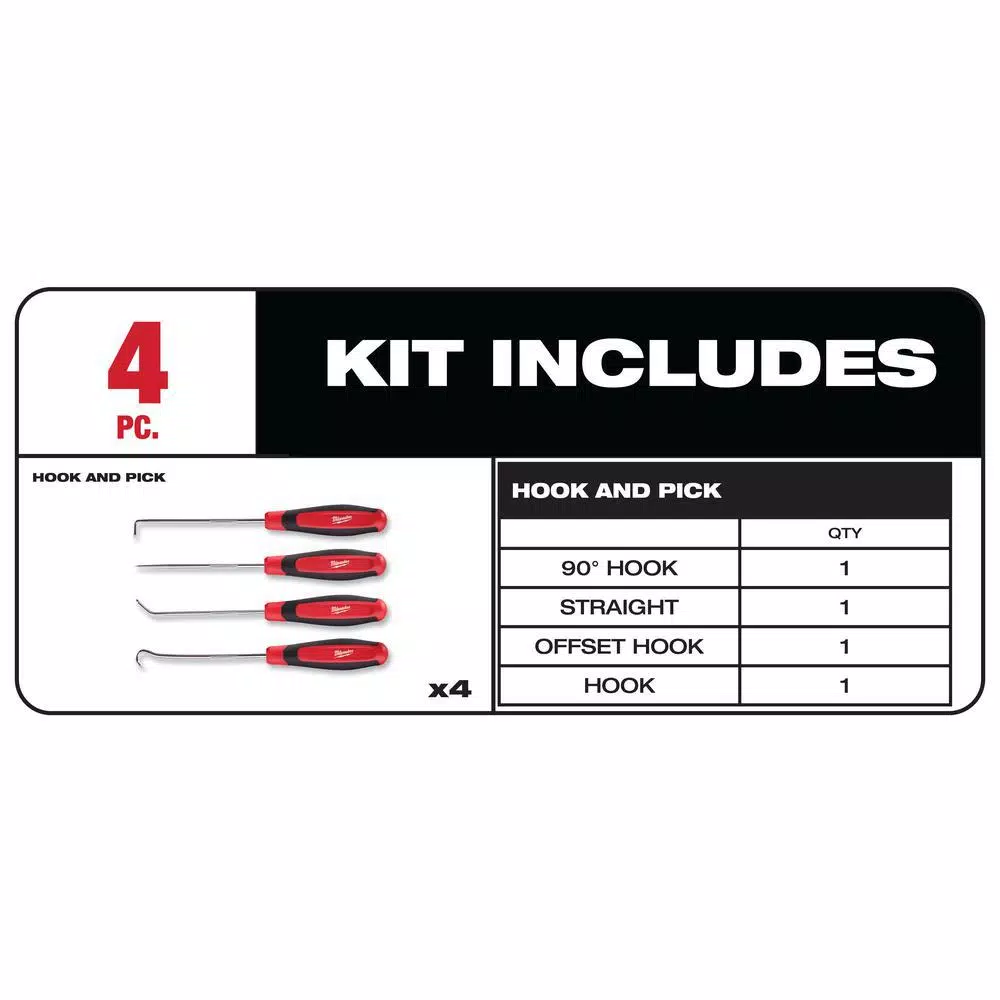 Milwaukee Combination Metric Wrench Mechanics Tool Set and Hook and Pick Set (19-Piece) and#8211; XDC Depot