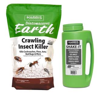 Harris 64 oz. Diatomaceous Earth Crawling Insect Killer with Shaker Applicator DECRAWL64-SHAKE