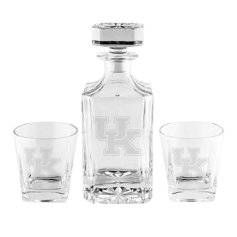 Kentucky Wildcats 3-Piece Decanter Set