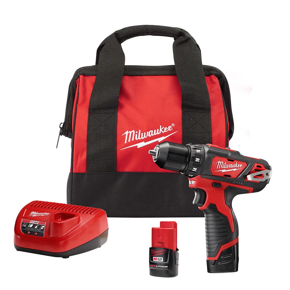 Milwaukee M12 3/8 in. Drill/Driver Kit 2407-22 from Milwaukee