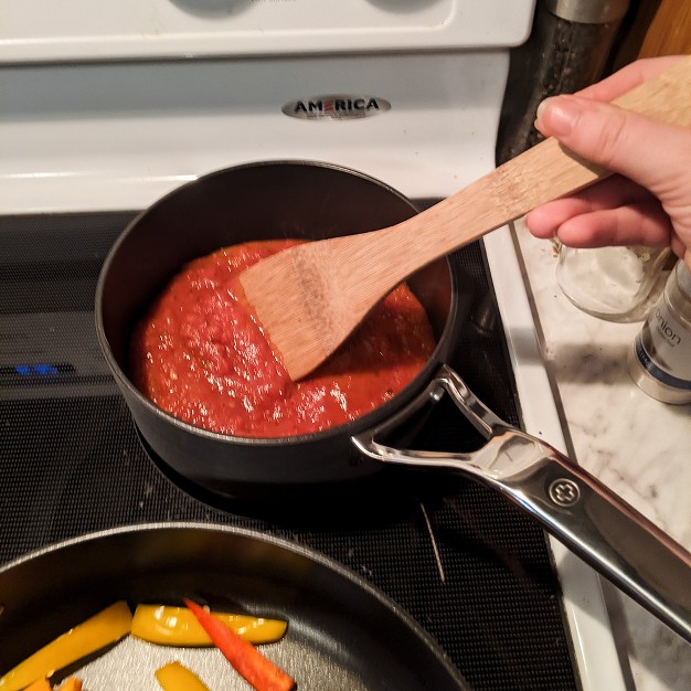 Swiss Diamond Hard Anodized Induction Sauce Pan With Tempered Glass Lid