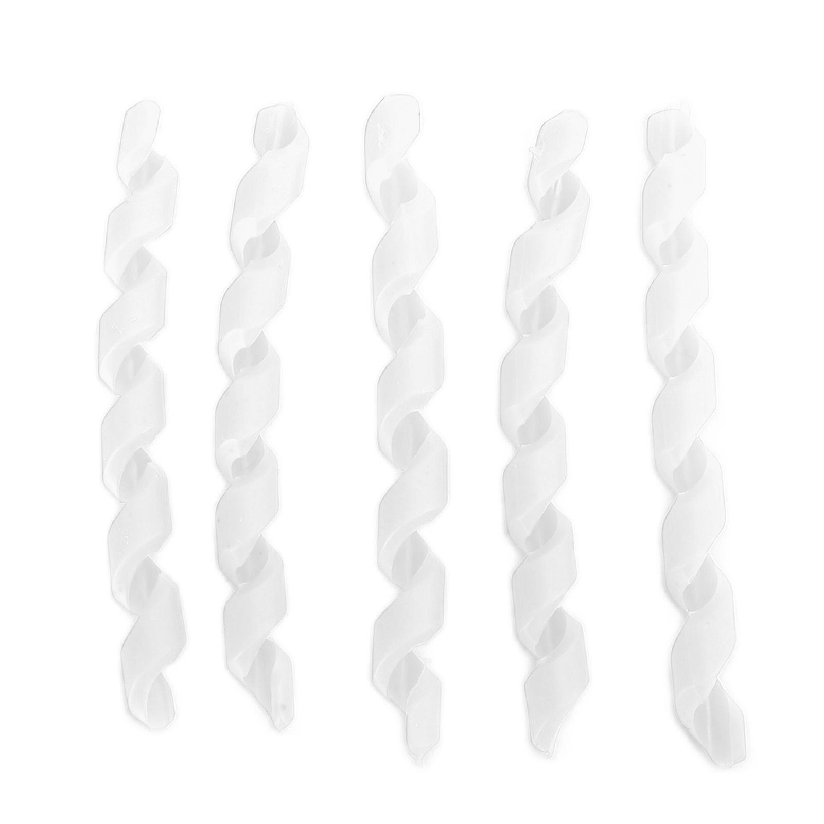 5pcs Bicycle Line Protector Threaded Tpr Elastic Rubber Easy Install Bicycle Accessorieswhite