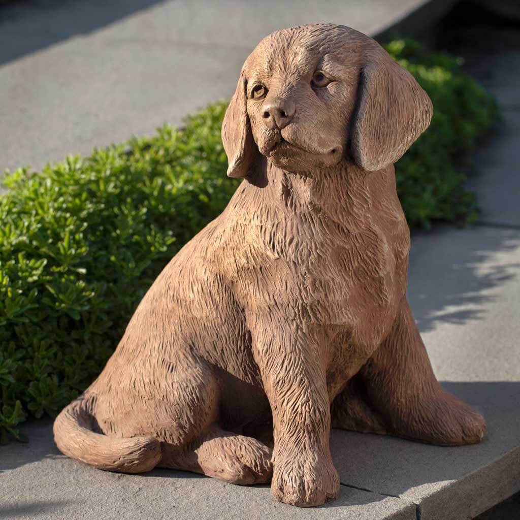 Campania International Golden Retriever Puppy Statue