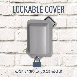 Legrand Pass and Seymour Single Gang Cast Aluminum While-In-Use Weatherproof Cover Gray WIUCAST1