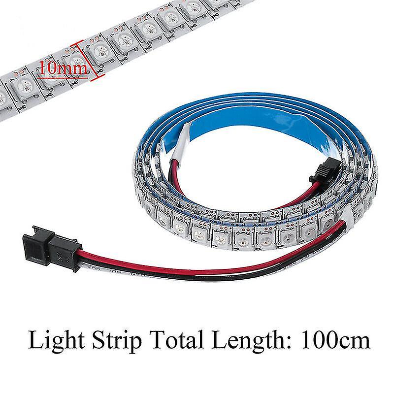 Ws2812b 5050smd 144 Led Light Strip With Built-in Rgb Ic Individual Addressable Dc