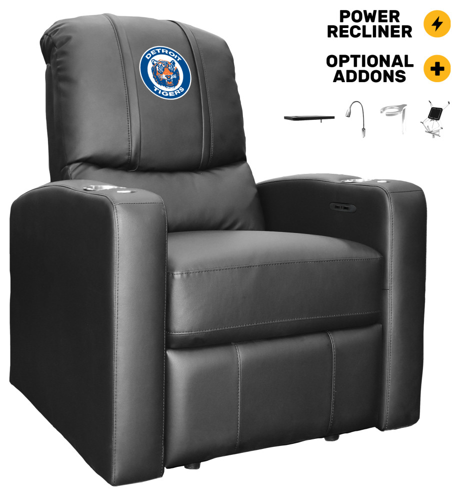 Detroit Tigers Cooperstown Man Cave Home Theater Power Recliner   Contemporary   Recliner Chairs   by DreamSeats LLC  Houzz