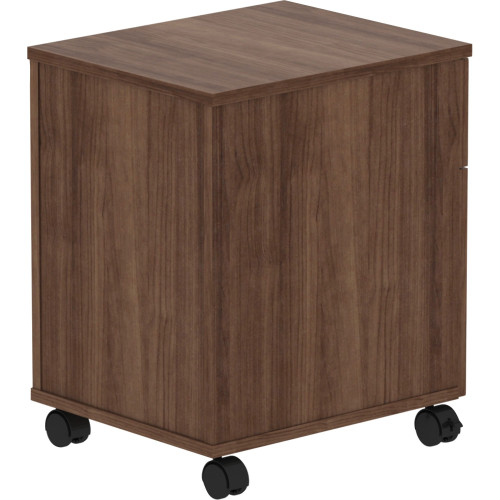 Lorell Relevance Walnut Laminate Mobile Pedestal - 2-Drawer (16230)