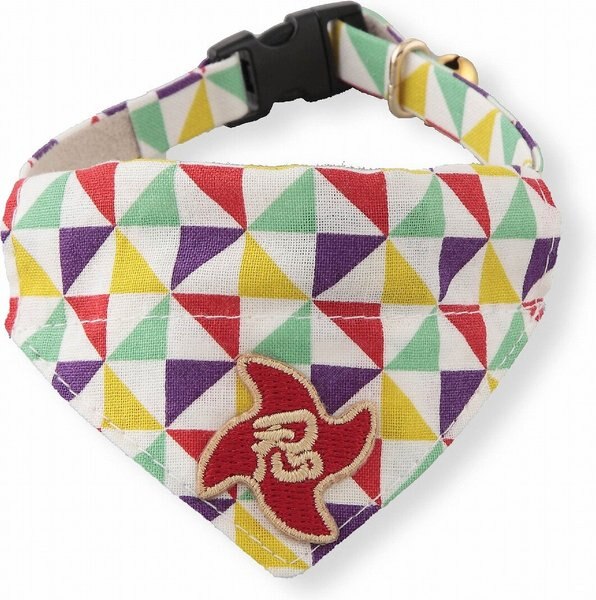 Necoichi Ninja Bandana Cotton Breakaway Cat Collar with Bell