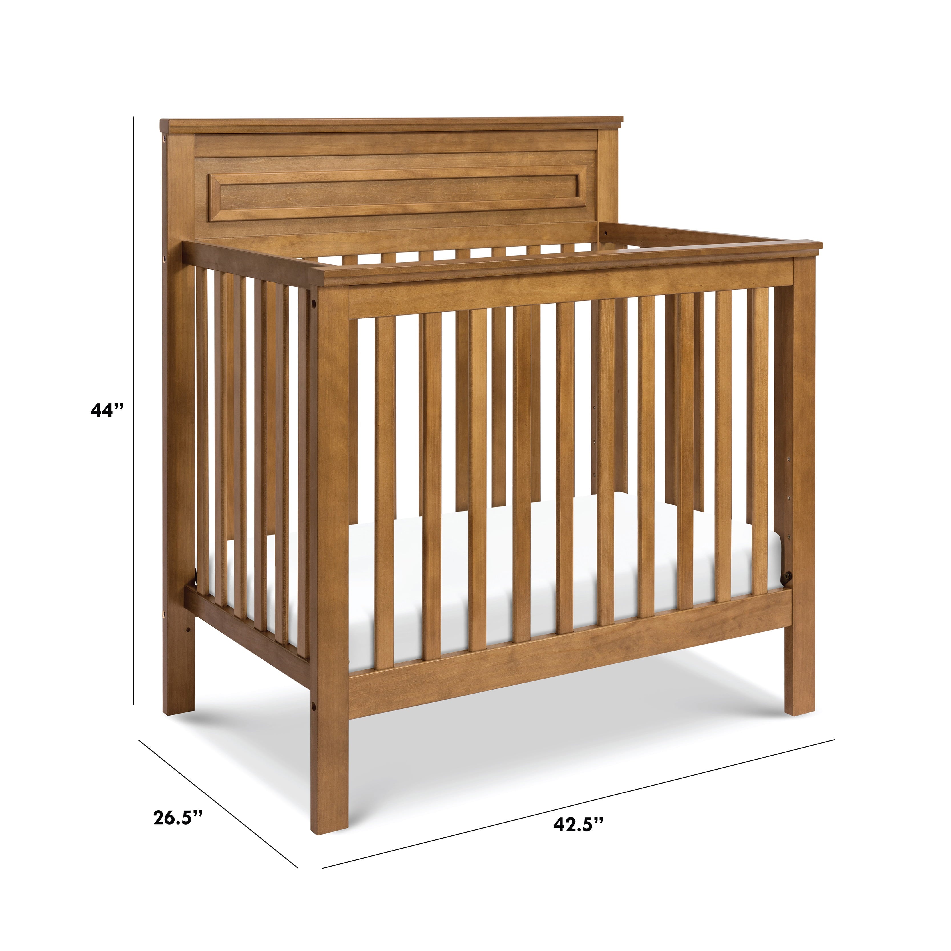 DaVinci Autumn 4-in-1 Mini Crib and Twin Bed, Chestnut