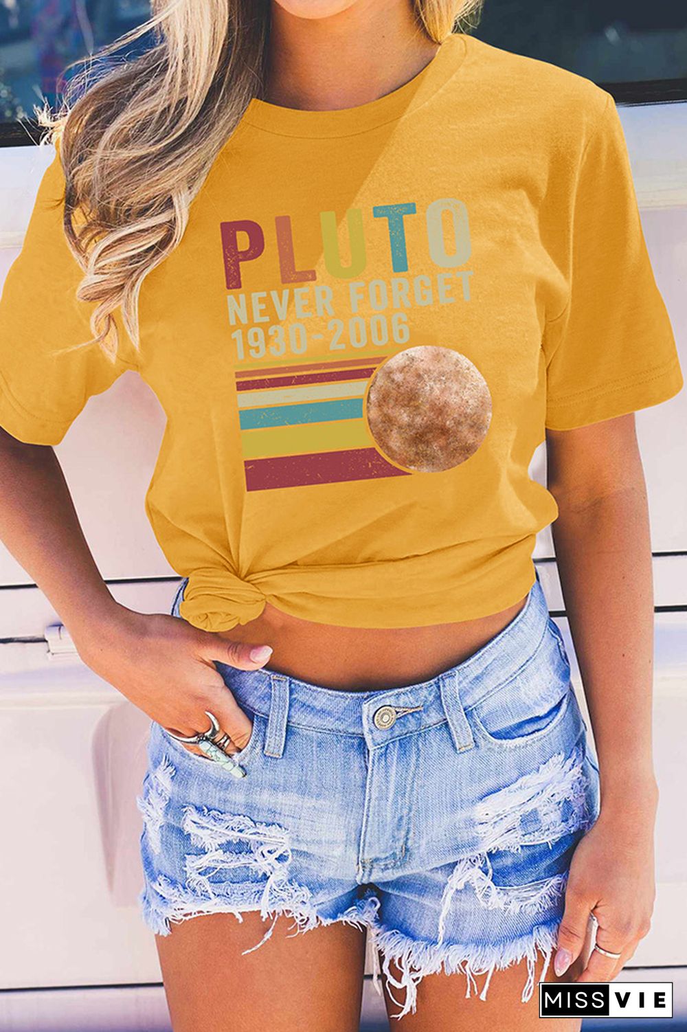 Pluto Never Forget Graphic Tee