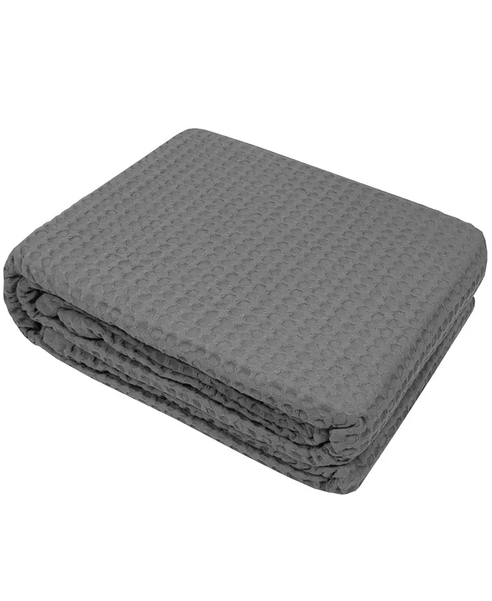 Sweet Home Collection Waffle Weave Blanket， Full Queen