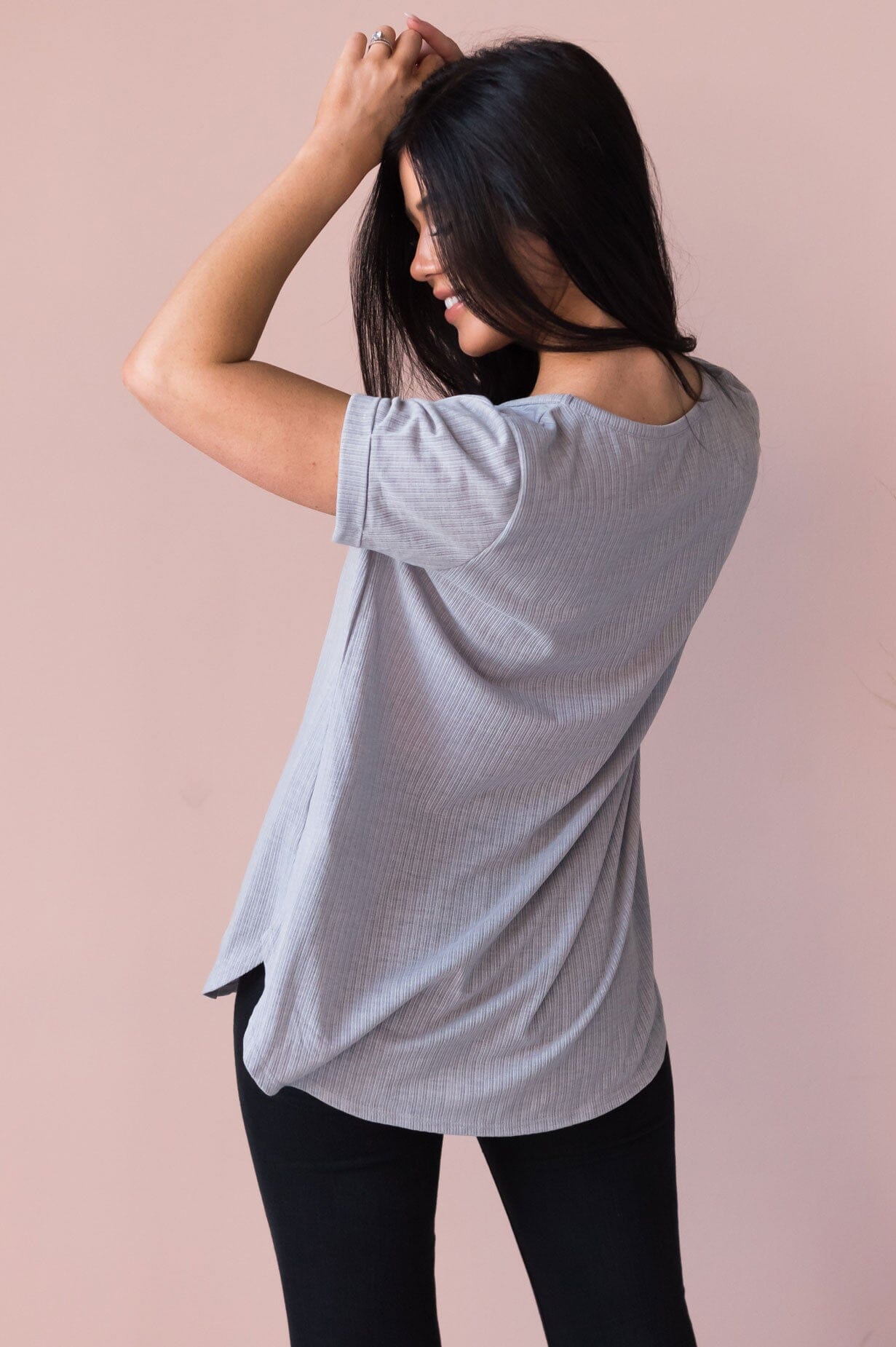 Your Favorite Ribbed Modest Tee