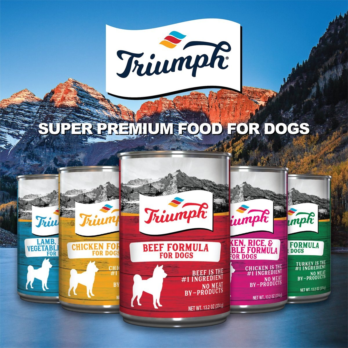 Triumph Beef Formula Canned Dog Food