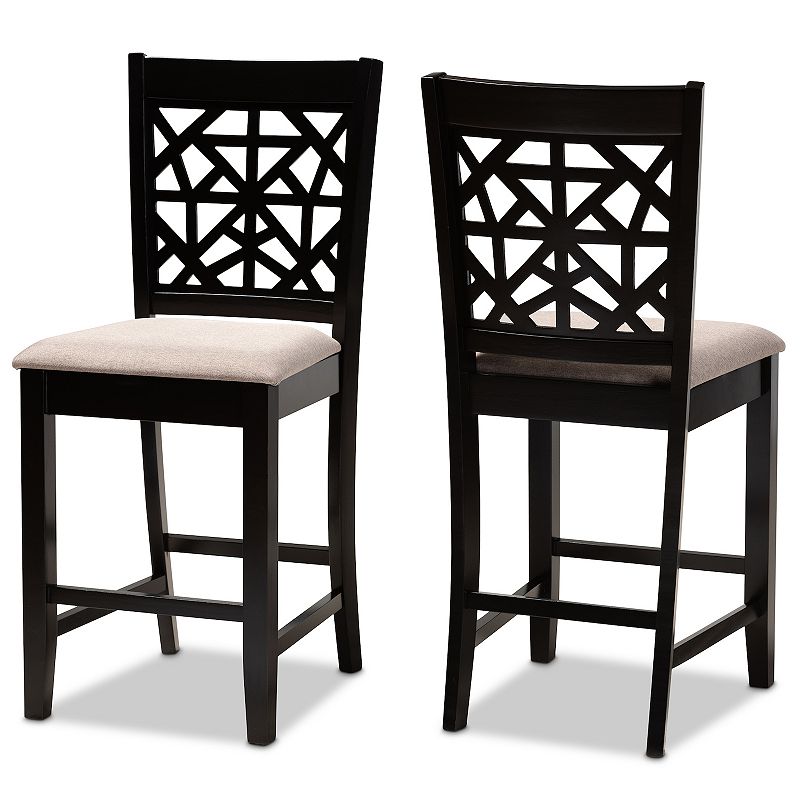 Baxton Studio Devon Counter Stool 2-piece Set