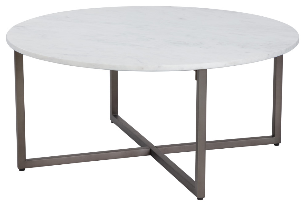 Kiara Coffee Table Round   Transitional   Coffee Tables   by Sunpan Modern Home  Houzz